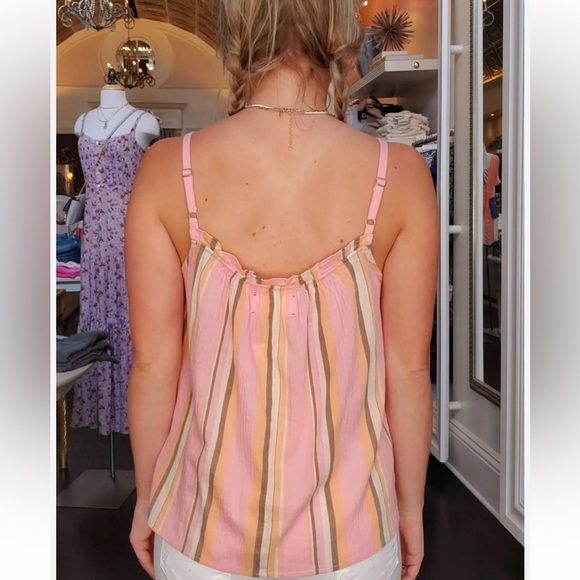 XIRENA Villa Striped Carah Tank size SM new cotton evereve - Picture 8 of 9